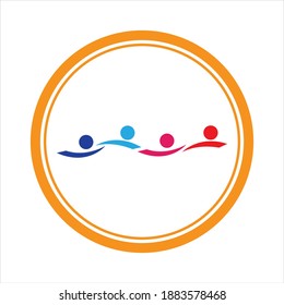 vector de plantilla de logotipo de cuidado de la comunidad - Vector