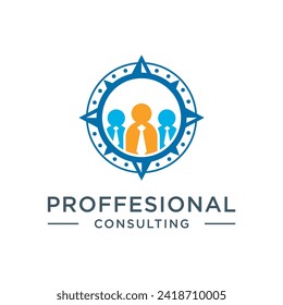 Community care logo template vector. pro consulting logo template for business.
