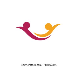 community care Logo template vector icon