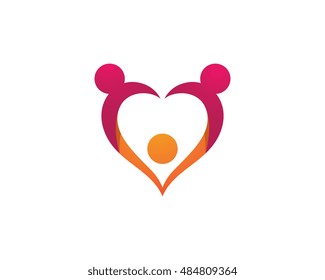 community care Logo template vector icon
