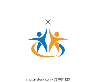 Community care Logo template vector 