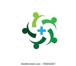 community care Logo template vector icon