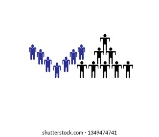 Community care logo vector illustration design - Vector
