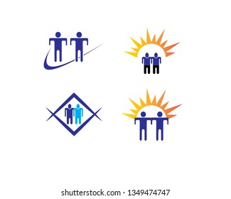 Community care logo vector illustration design - Vector
