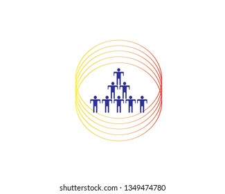 Community care logo vector illustration design - Vector
