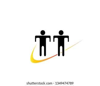 Community care logo vector illustration design - Vector
