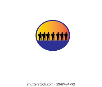 Community care logo vector illustration design - Vector
