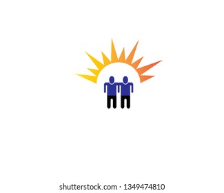 Community care logo vector illustration design - Vector
