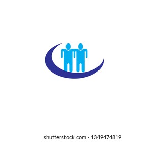 Community care logo vector illustration design - Vector
