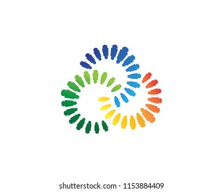 Community care logo vector template