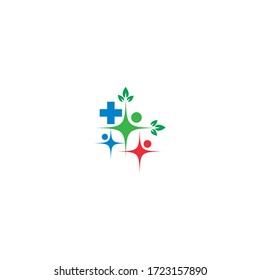 Community care, teamwork concept Logo illustration