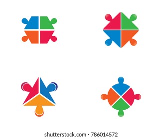 Community care vector icon illustration design