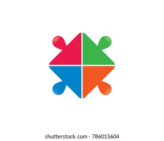 Community care vector icon illustration design