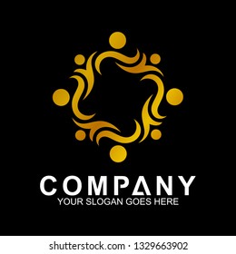community care vector, people group, social relationship icon, charity symbol, human caring, kids and adoption logo, people teamwork, colorful and circular people logo design template
