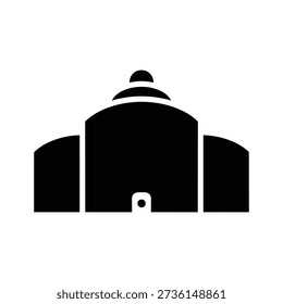 Community center icon vector illustration isolated