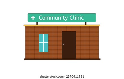 Community clinic vector illustration concept for use.