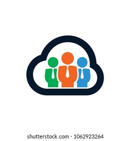 community cloud logo design template