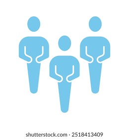 community concept line icon. Simple element illustration. community concept outline symbol design.