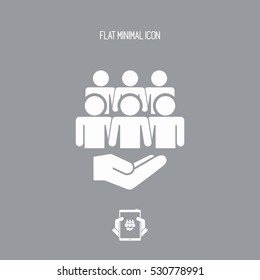 Community concept - Minimal icon