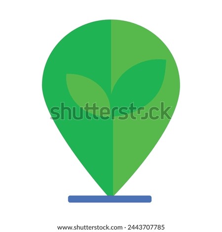 Community Connection: Locally Sourced. Flat Vector Icon.