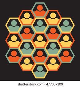 community constructed as social hive