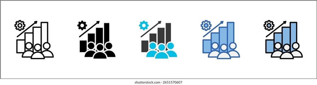 Ilustração de vários estilos do Community Driven Icon Pack