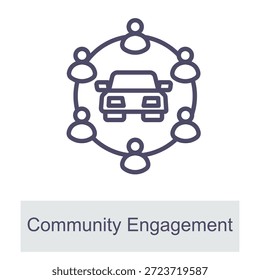 Elemento Do Compromisso Da Comunidade Para Elemento Gráfico De Design