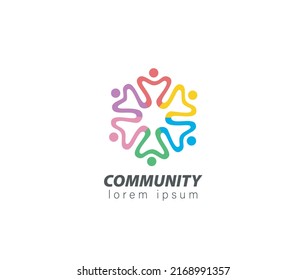 Community Family Link Union Logo Stock Vector (Royalty Free) 2168991357 ...