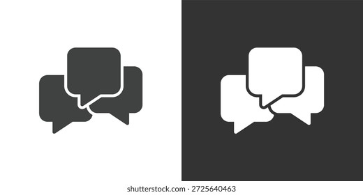 Icono del foro comunitario. Icono de la serie de glifos sólidos