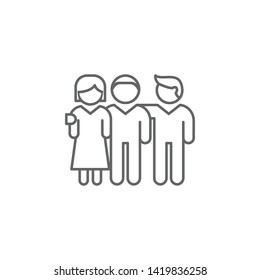 community friendship outline icon. Elements of friendship line icon. Signs, symbols and vectors can be used for web, logo, mobile app, UI, UX