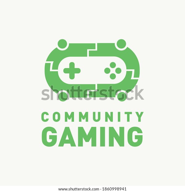 Community Gaming Logo Design Template Stock Vector (Royalty Free ...