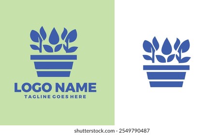 Jardim comunitário Jardim compartilhado Jardim coletivo Jardim vizinho único logotipo design ilustração