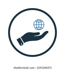 Community, global, business icon. Simple vector illustration.