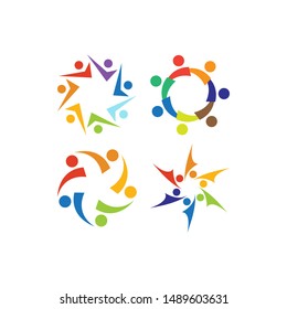 Community graphic design template vector isolated illustration