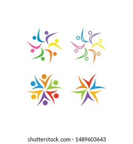 Community graphic design template vector isolated illustration