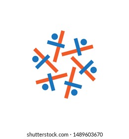 Community graphic design template vector isolated illustration