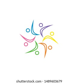 Community graphic design template vector isolated illustration