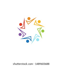 Community graphic design template vector isolated illustration