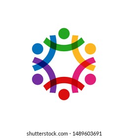 Community graphic design template vector isolated illustration