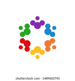 Community graphic design template vector isolated illustration