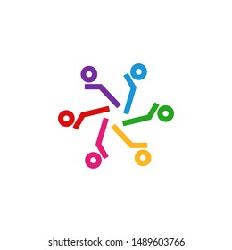 Community graphic design template vector isolated illustration