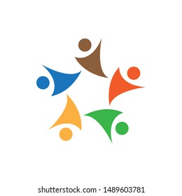 Community graphic design template vector isolated illustration