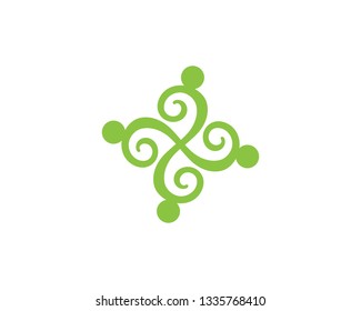 Community group adoption logo vector