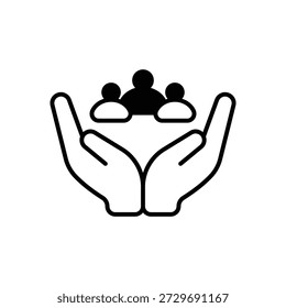 Community Group Connection Fill Icon: Social Network