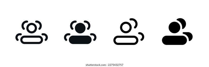 Community group icon set, people social public connection for business or company partnership symbol design collection vector