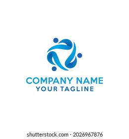 Diseño de logotipo comunitario o grupal, diseño elegante y puede ser utilizado para cualquier comunidad o grupo