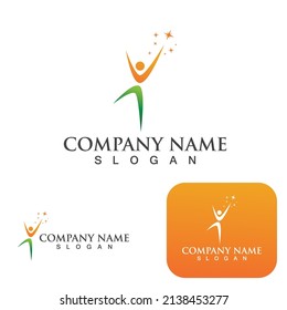 Community group logo, network and social icon vector