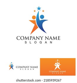 Community group logo, network and social icon vector