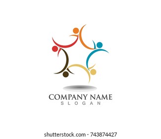 Community Group People Logos Stock Vector (Royalty Free) 1096811330