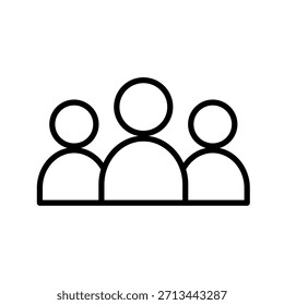 Vektorgrafik des Community-Gruppen-Gliederungssymbols